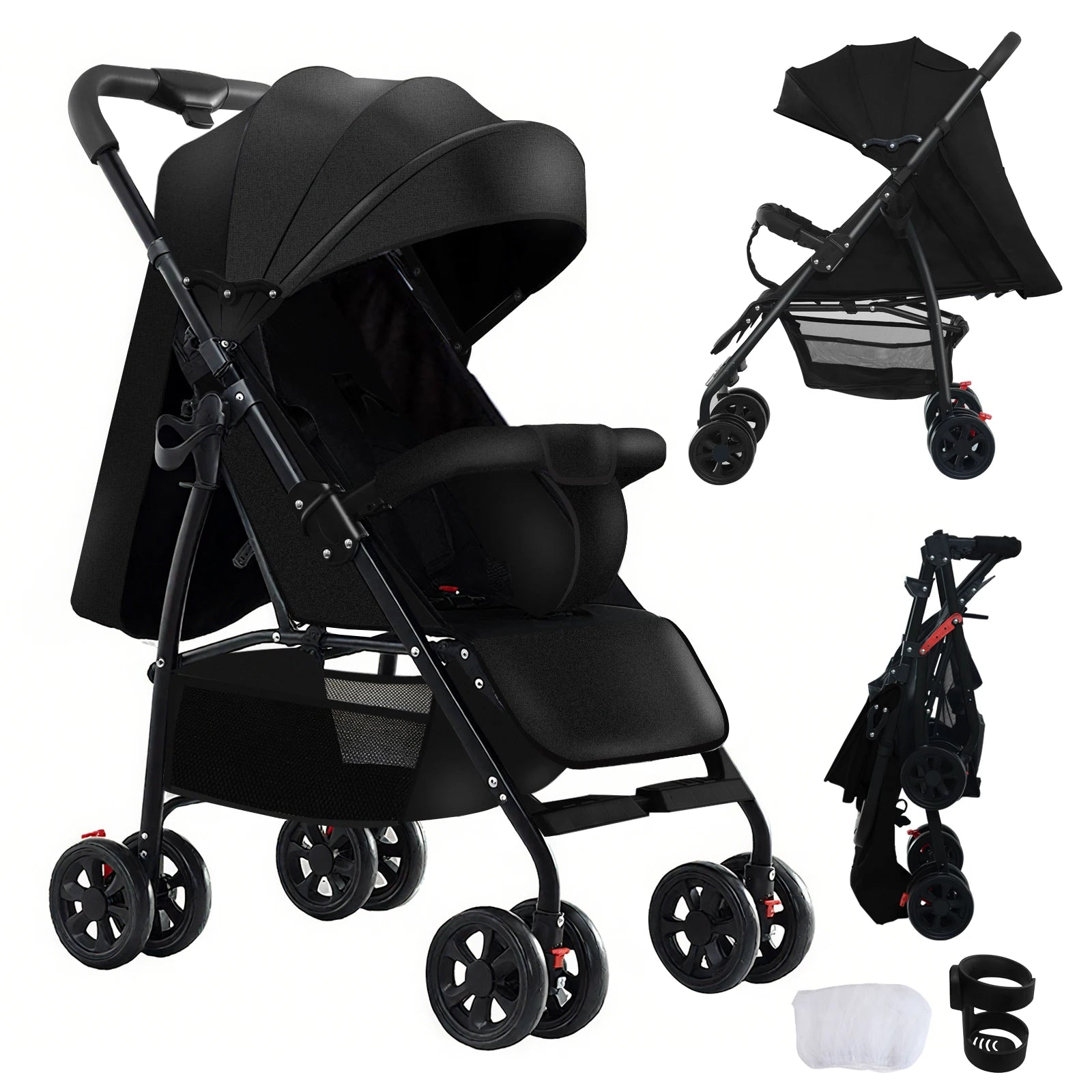 Stroller for baby stroller 3 in 1 stroller with storage basket Light stroller baby cars baby accessories,pram for child car seat
