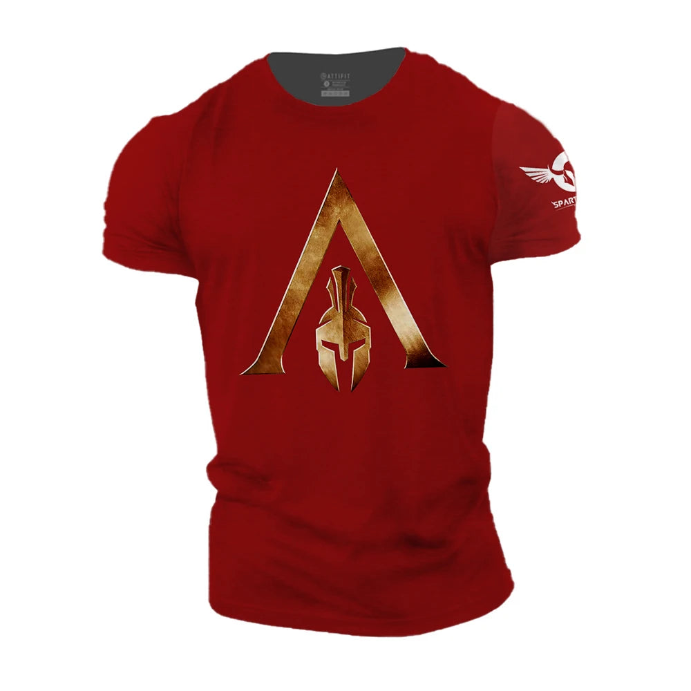 2023 Super New Spartan Warrior Fitness Sports 3D Printed T-shirt Unisex Short Sleeve Breathable Outdoor Casual Street Top 6XL