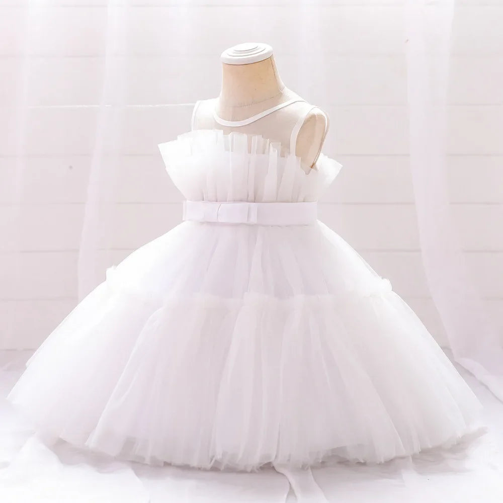 Baby Girls Clothes Toddler Kids Wedding Princess Dress Elegant Birthday Gowns Tulle Bridesmaid Evening Party Christmas Vestidos