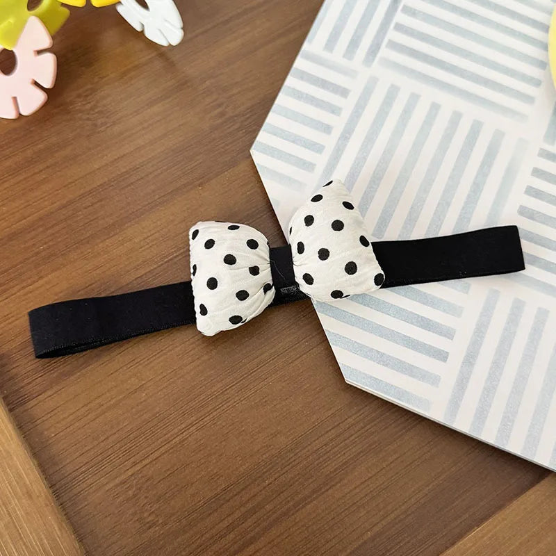 Black Lace Baby Headband Korean Sweet Bow Princess Girl Elastic Hairband Newborn Photo Props Kids Hair Accessories Headdress