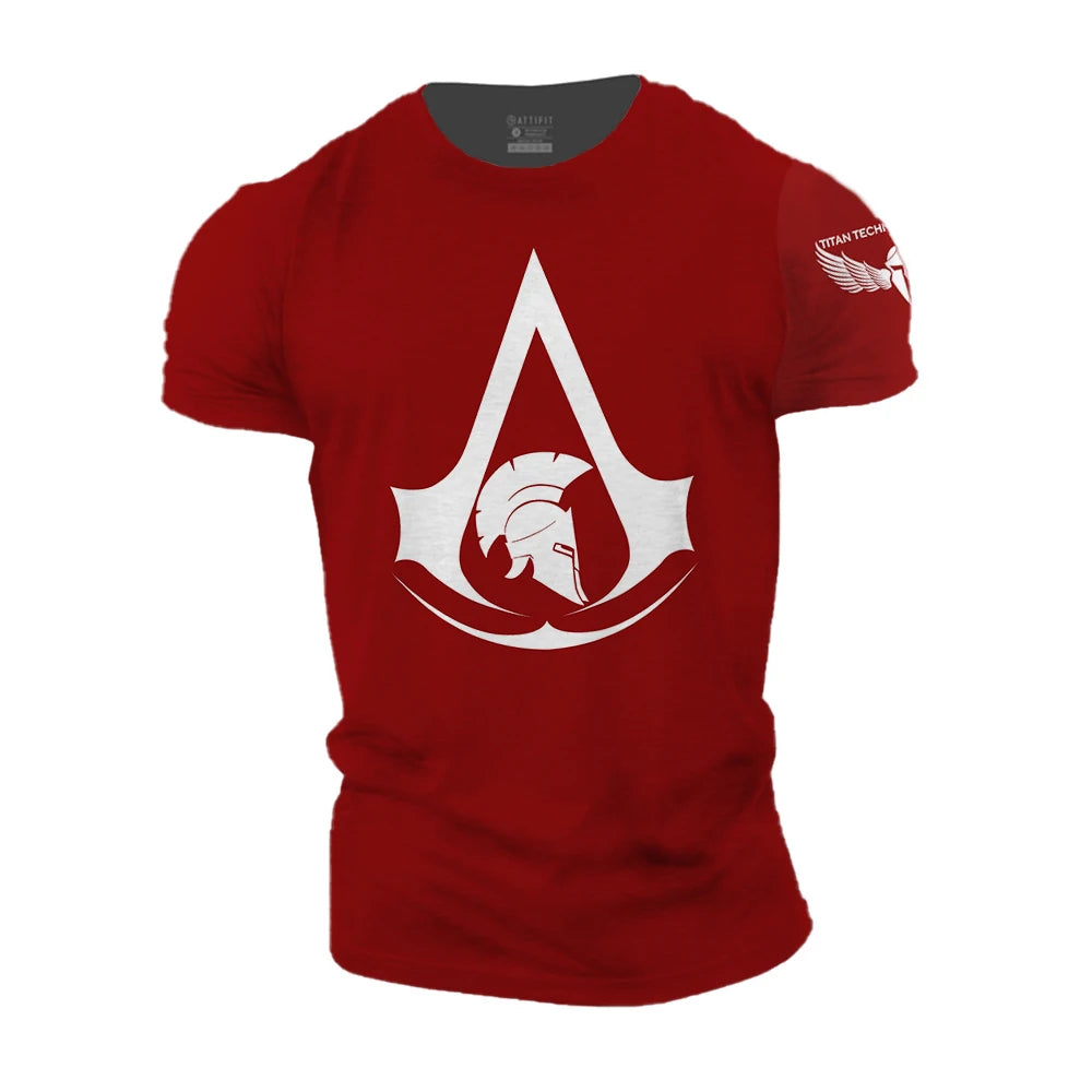 2023 Super New Spartan Warrior Fitness Sports 3D Printed T-shirt Unisex Short Sleeve Breathable Outdoor Casual Street Top 6XL