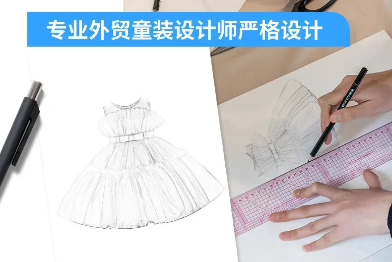 Baby Girls Clothes Toddler Kids Wedding Princess Dress Elegant Birthday Gowns Tulle Bridesmaid Evening Party Christmas Vestidos