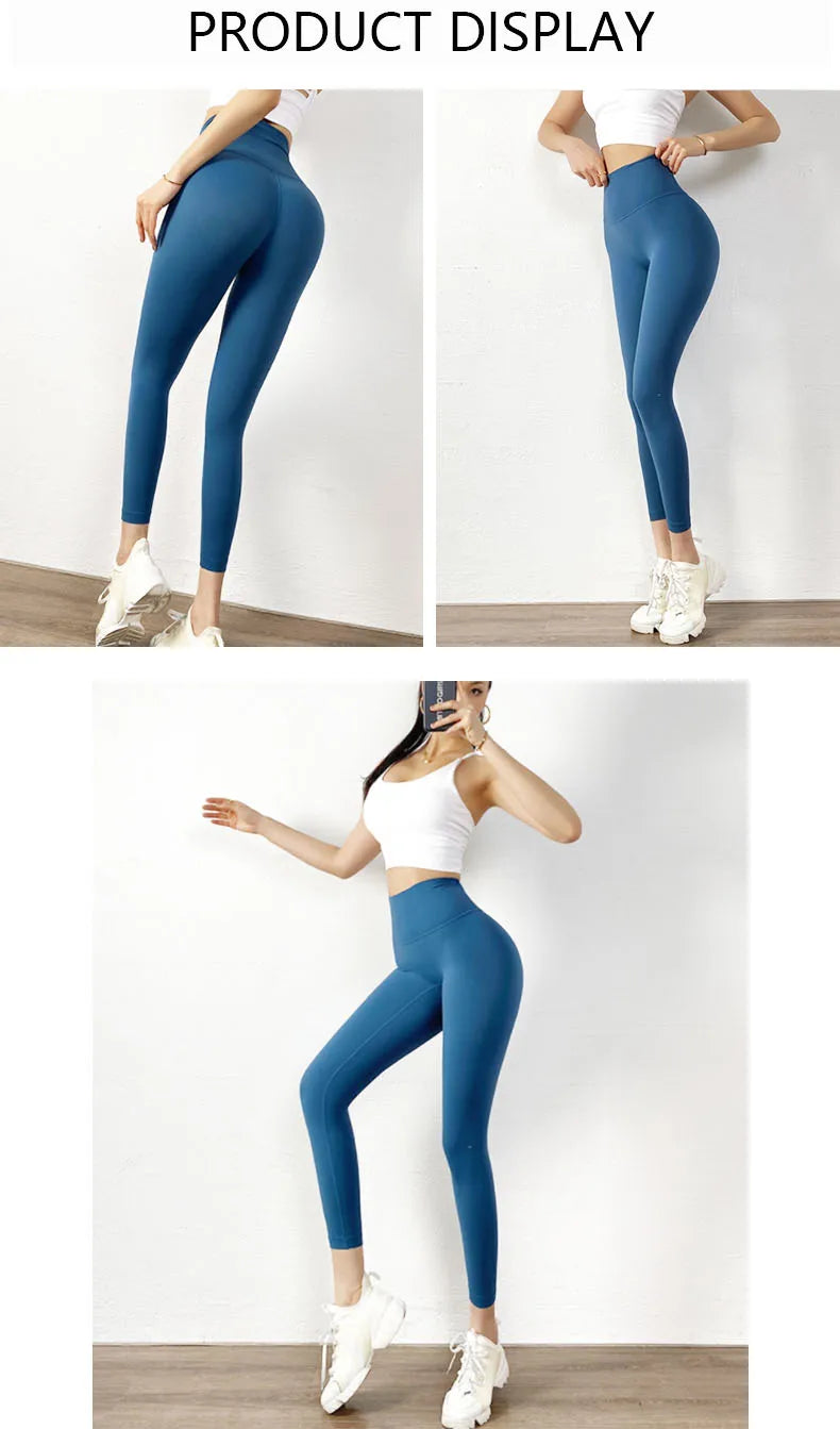 TRY TO BN Buttery Soft Gym Leggings Women High Waist Non See Through Squat Proof Tummy Control Yoga Pants Workout Running Tights