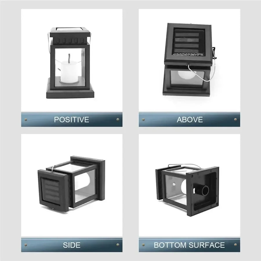 Outdoor Solar Garden Lights Solar Palace Lantern Lawn Landscape Hanging Atmosphere Candle Lamp Floor Yard Garden Decor