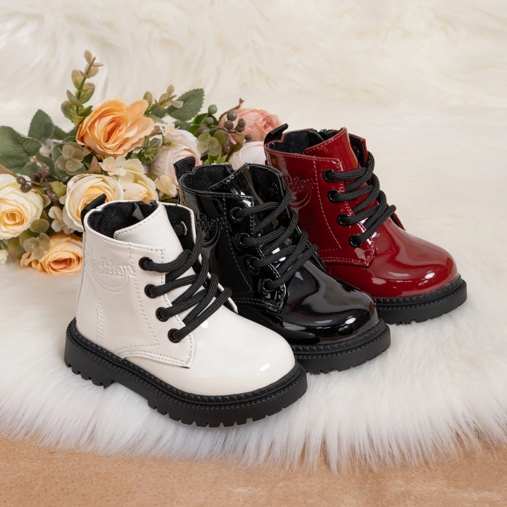 Baby Autumn and Winter Fashionable Round Toe Thick Sole Single Comfortable Short Boots New Hot Sale Kids One-piece Toddler Shoes