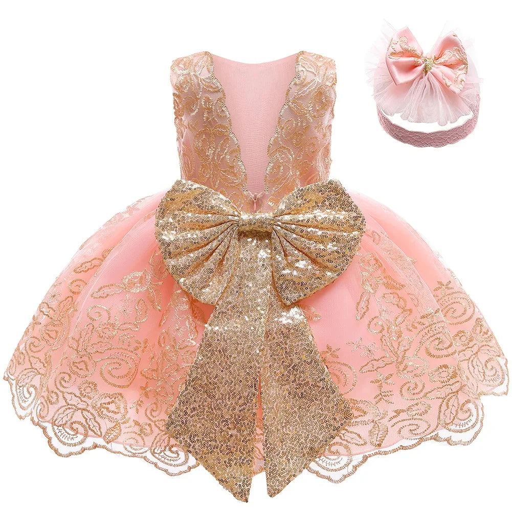 LZH Baby Girls Dress Newborn Clothes Princess Dresses For Baby 1st Year Birthday Dress Halloween Costume Infant Party Dress 0-2T