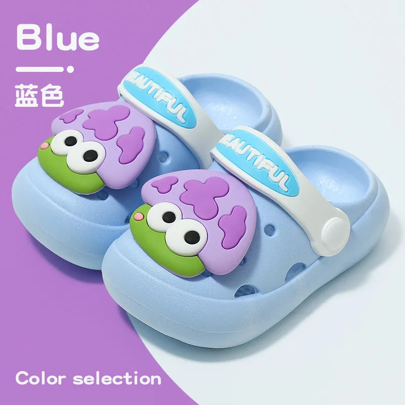 Summer New Baby Slippers Indoor Non-slip Soft Bottom Comfort Fashion Cute Children's Hole Shoes Boys Girls Kid Outdoors Sandals