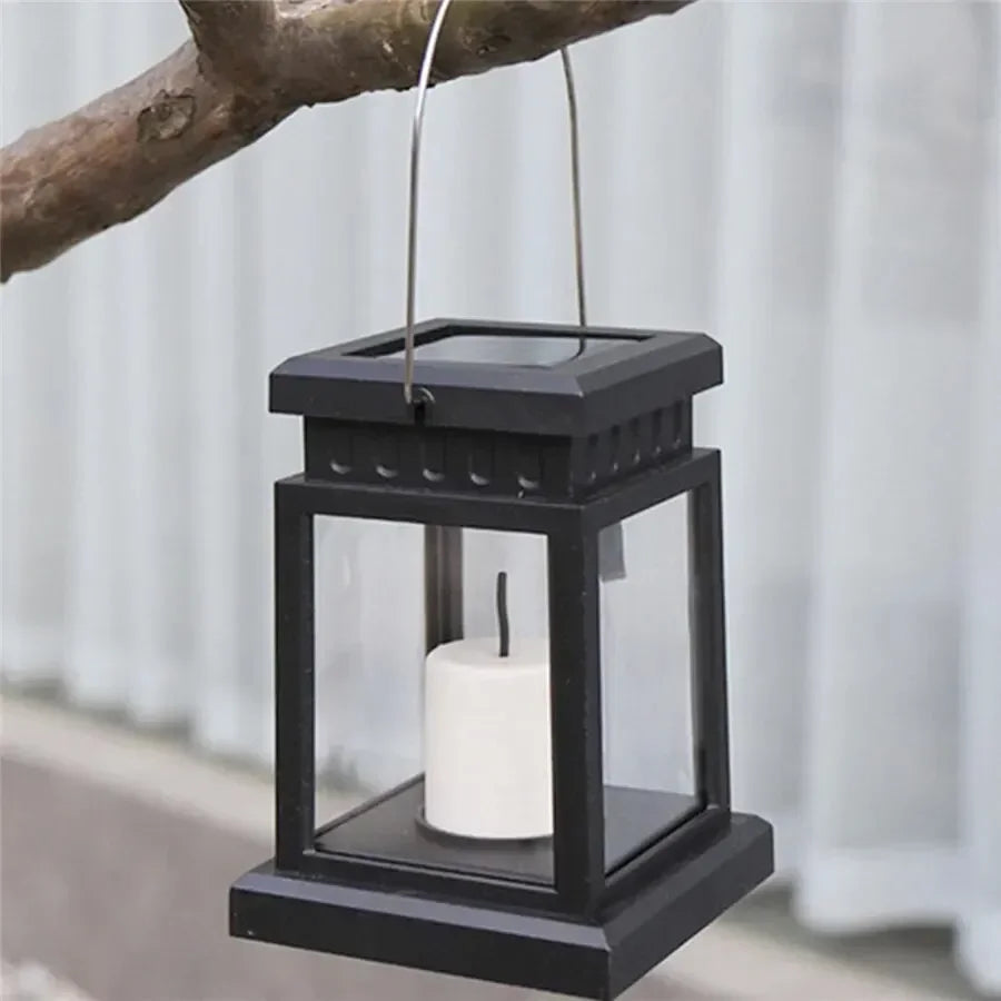 Outdoor Solar Garden Lights Solar Palace Lantern Lawn Landscape Hanging Atmosphere Candle Lamp Floor Yard Garden Decor