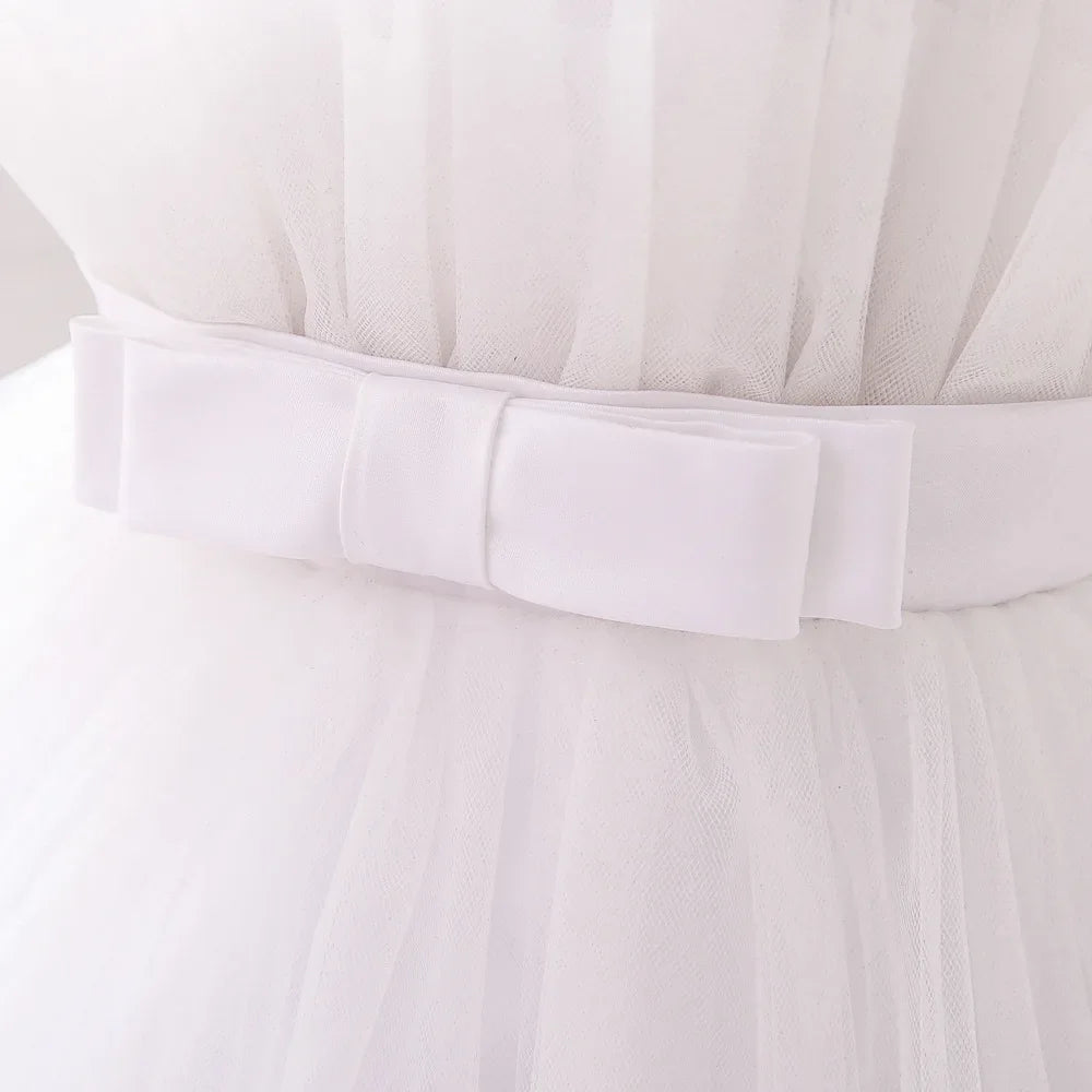 Baby Girls Clothes Toddler Kids Wedding Princess Dress Elegant Birthday Gowns Tulle Bridesmaid Evening Party Christmas Vestidos