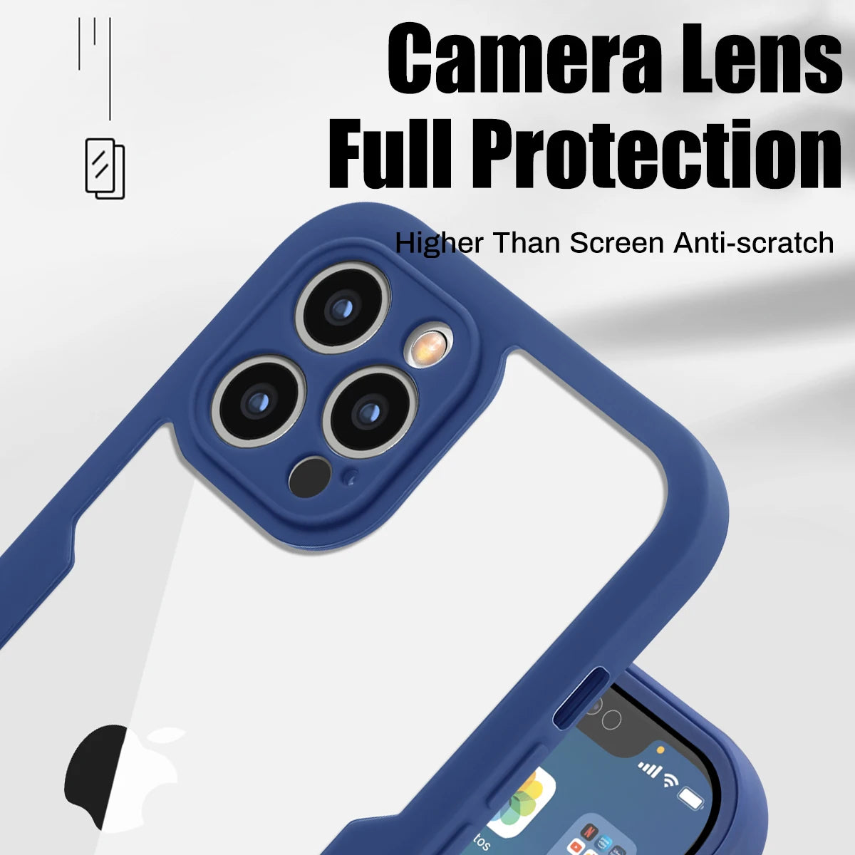 360 Full Body Protection Transparent Phone Case For iPhone 17 16 15 14 Pro Max 11 12 13 X XR XS 7 Soft Front Screen Bumper Cover