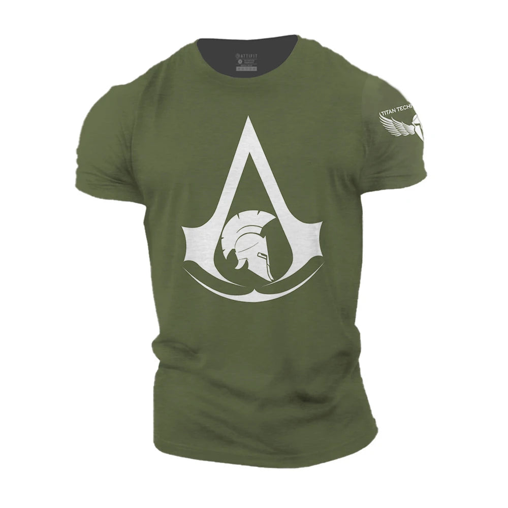 2023 Super New Spartan Warrior Fitness Sports 3D Printed T-shirt Unisex Short Sleeve Breathable Outdoor Casual Street Top 6XL