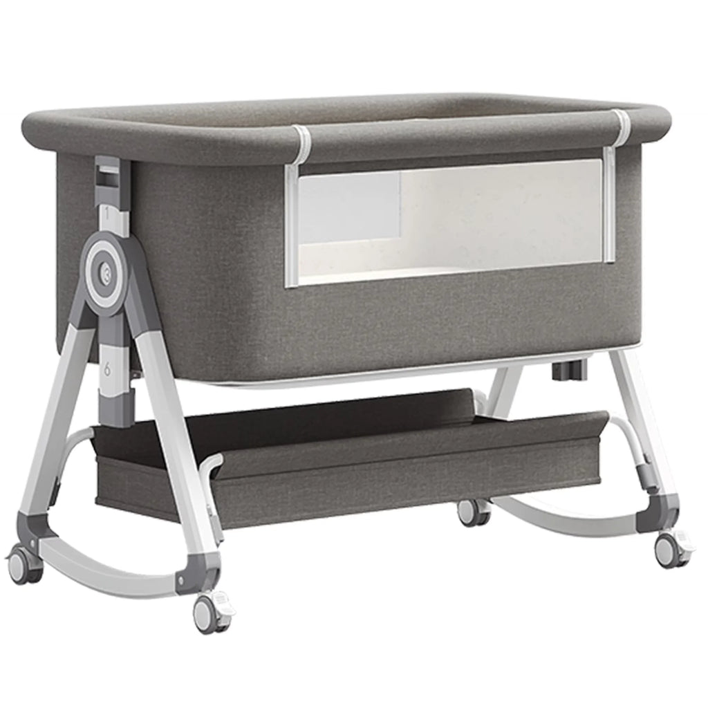 Baby bed 3 in 1 Baby Crib Bedside Crib Baby Playpen 0-3 years child multi-function folding and lifting With Mosquito Net & Wheel