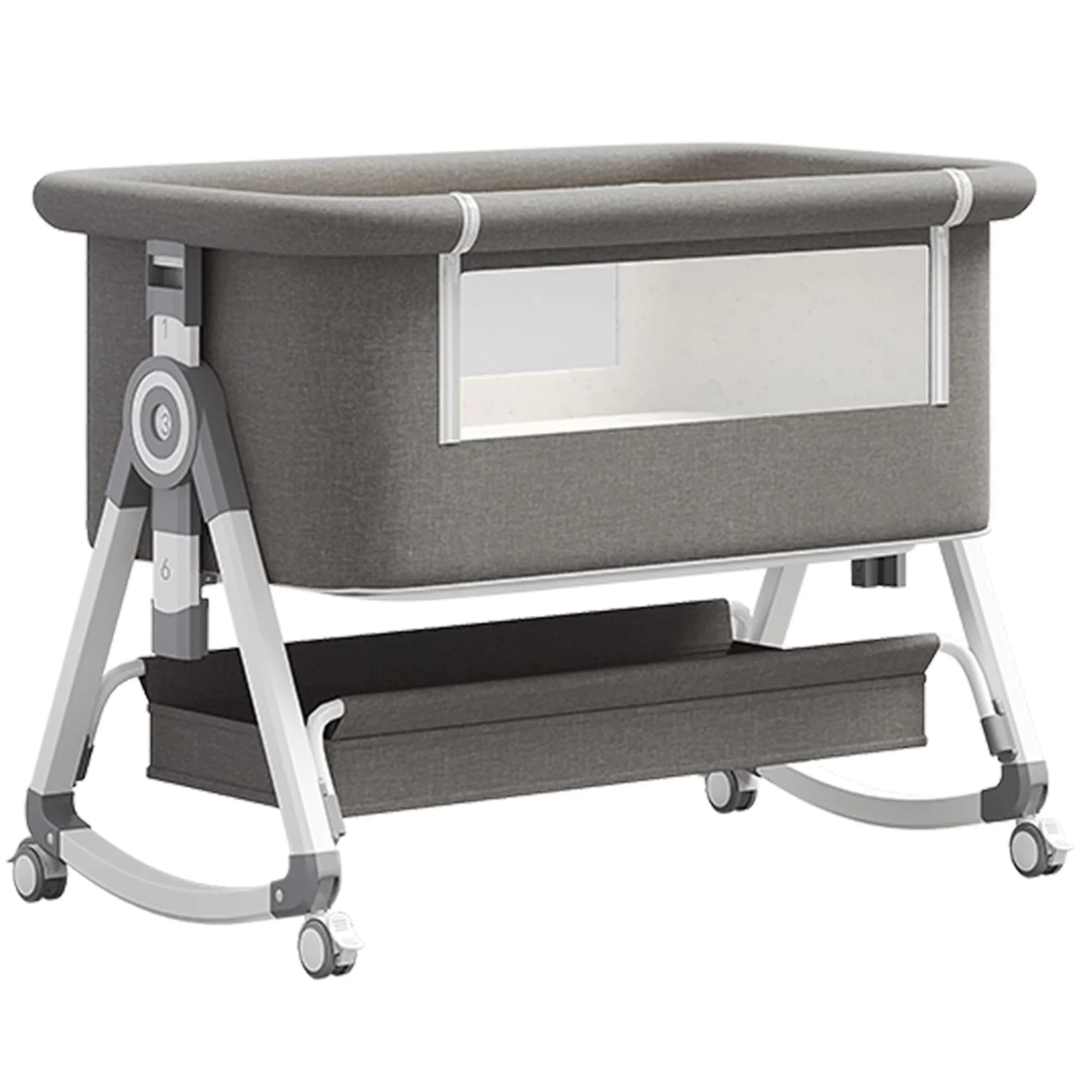 Baby bed 3 in 1 Baby Crib Bedside Crib Baby Playpen 0-3 years child multi-function folding and lifting With Mosquito Net & Wheel