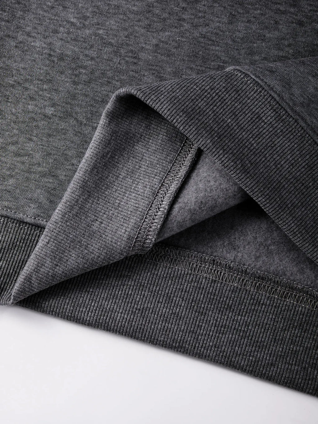 Men'S Solid Sweatshirts Autumn Winter Loose Fleece Soft Hoodies Basics Crewneck Warm Sportswears Street Casual Mens Clothes