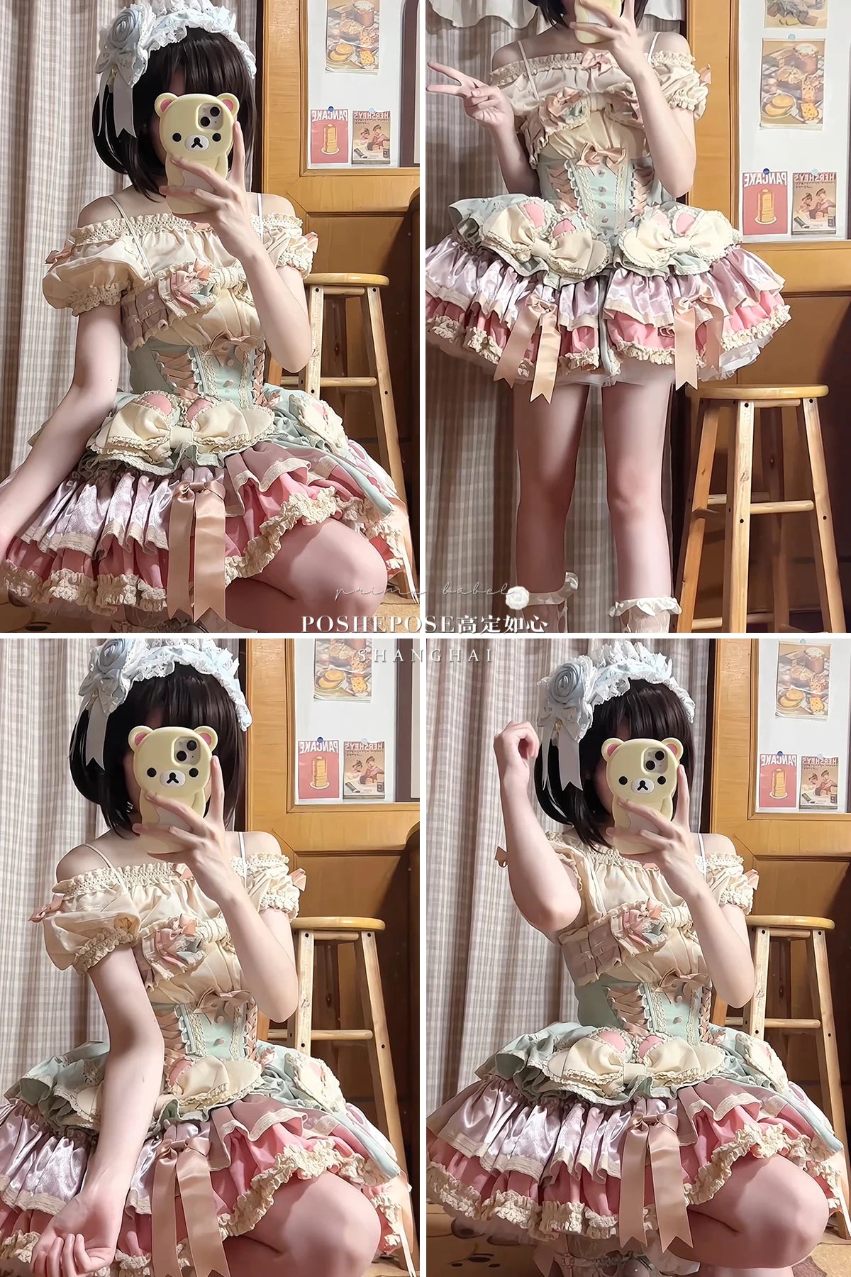 Heavy Industry Elegant Sexy Princess Birthday Dress 3D Big Bow Lace Edge Lace-up Slim Sweet Kawaii Lolita Ball Gown Dress Women