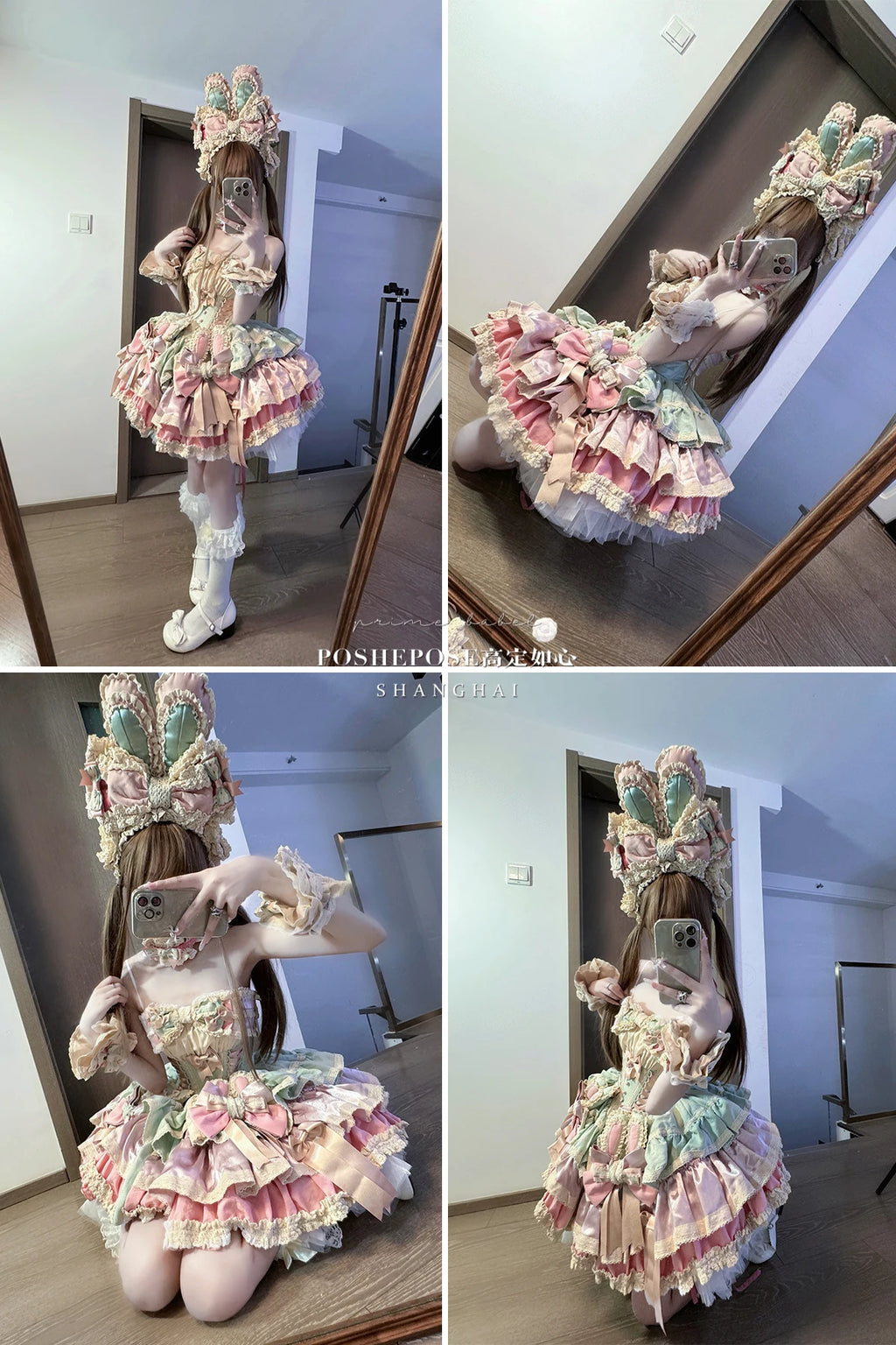 Heavy Industry Elegant Sexy Princess Birthday Dress 3D Big Bow Lace Edge Lace-up Slim Sweet Kawaii Lolita Ball Gown Dress Women