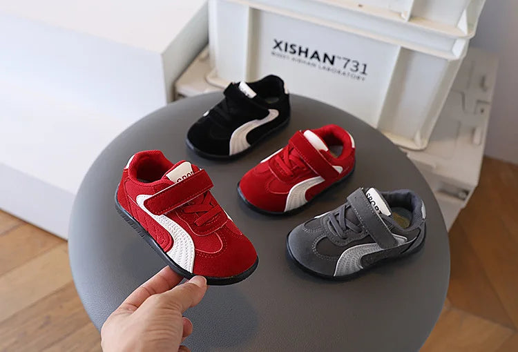 Baby Walking Shoes Autumn New Style Girls RetroStyle Soft Sole Non Slip Casual Shoes Boys BreathableVersatile Forrest Gump Shoes
