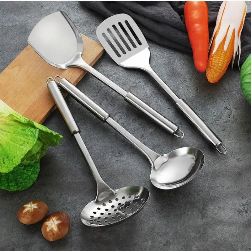 Utensils Dinnerware Cooking Tool Kitchen Gadgets Kitchen Cookware Cooking Utensils Stainless Steel Shovel Soup Spoon Turner