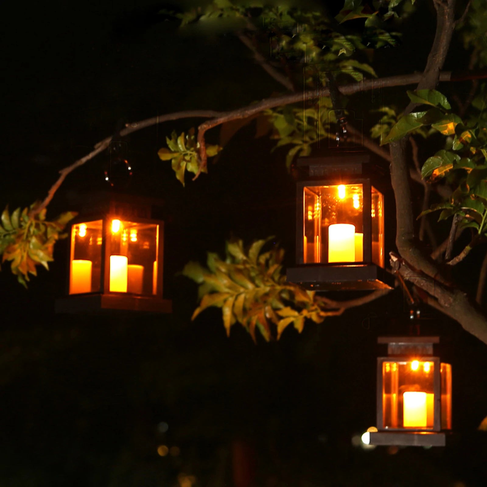 Outdoor Solar Garden Lights Solar Palace Lantern Lawn Landscape Hanging Atmosphere Candle Lamp Floor Yard Garden Decor