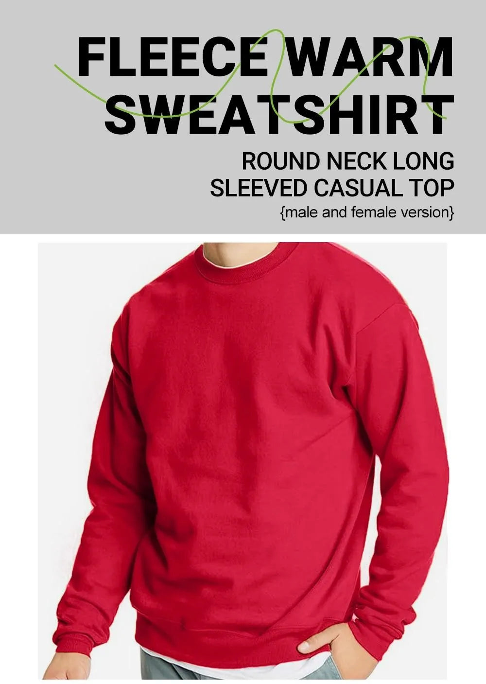 Men'S Solid Sweatshirts Autumn Winter Loose Fleece Soft Hoodies Basics Crewneck Warm Sportswears Street Casual Mens Clothes