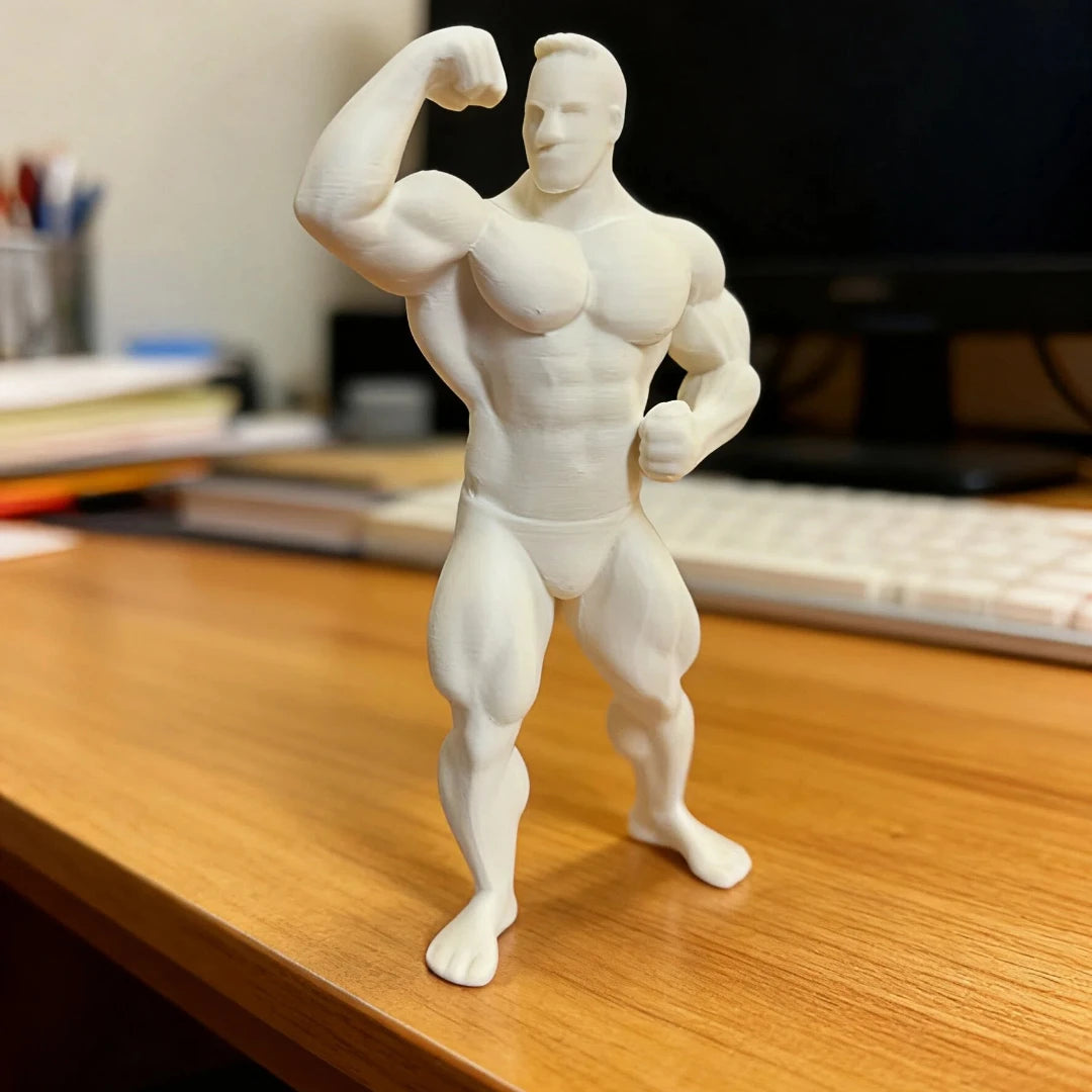 Miniature muscular man model desktop ornament; strong sense of fitness style desk decoration; home art small ornament.