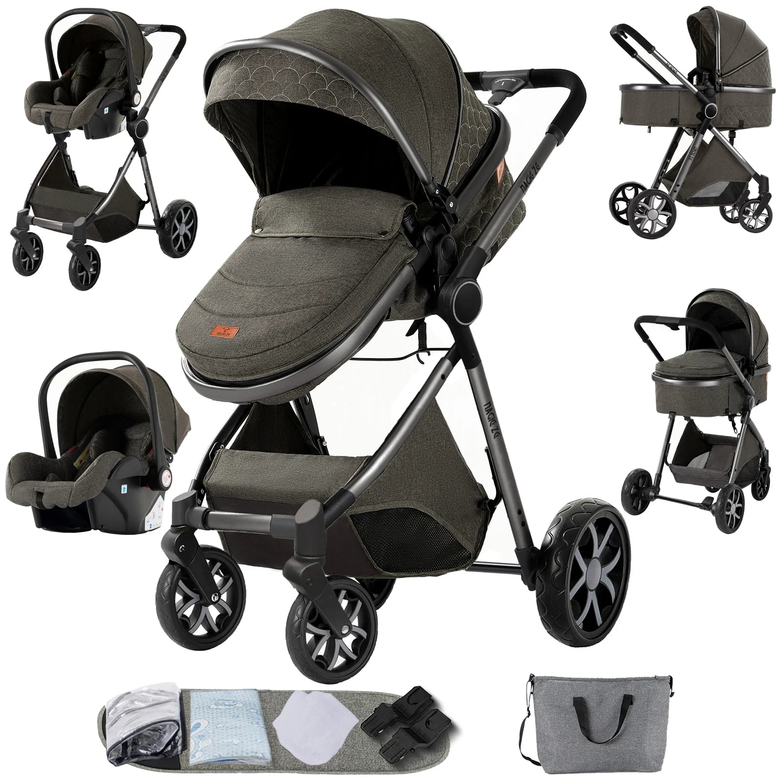 Stroller for baby stroller 3 in 1 stroller with storage basket Light stroller baby cars baby accessories,pram for child car seat