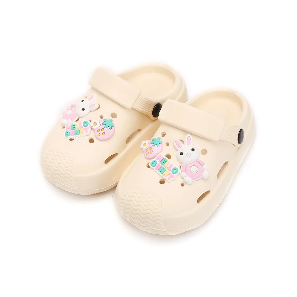 Slippers Baby Shoe Sandals Mules Breathable Girls Slippers with Soft Sole for Indoor Outdoor Activities and Anti-Slip Design
