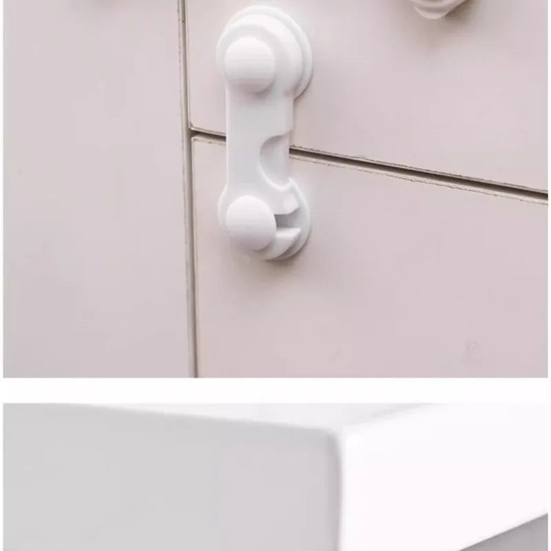 5/10PCS Baby Safety Locks Cabinet Locks Room Locks Drawer Locks Anti-Pinch Folio Locks Safety Protection Products