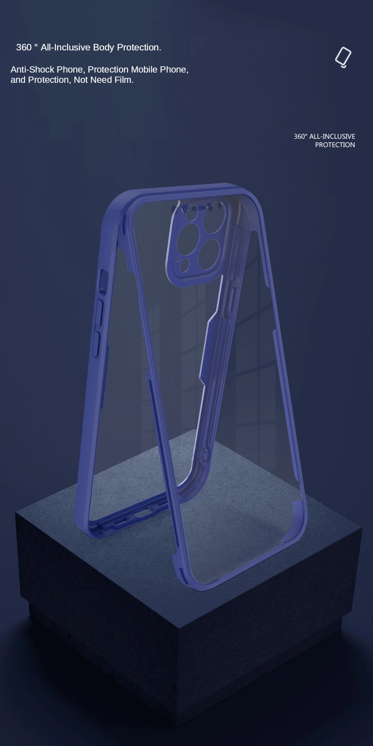 360 Full Body Protection Transparent Phone Case For iPhone 17 16 15 14 Pro Max 11 12 13 X XR XS 7 Soft Front Screen Bumper Cover