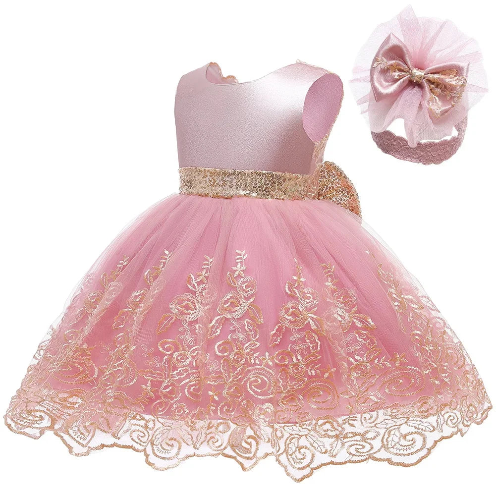 LZH Baby Girls Dress Newborn Clothes Princess Dresses For Baby 1st Year Birthday Dress Halloween Costume Infant Party Dress 0-2T