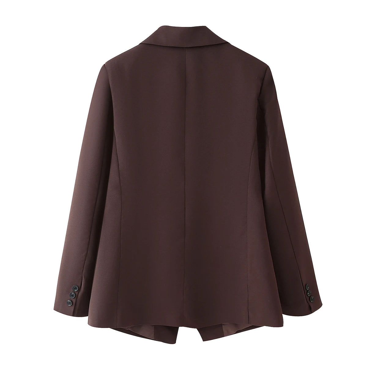 HH Women Elegant Solid Lapel Two Buttons Suit Jacket Fashion Long Sleeve Slim Short Coats 2024 New Casual Office Lady Blazer