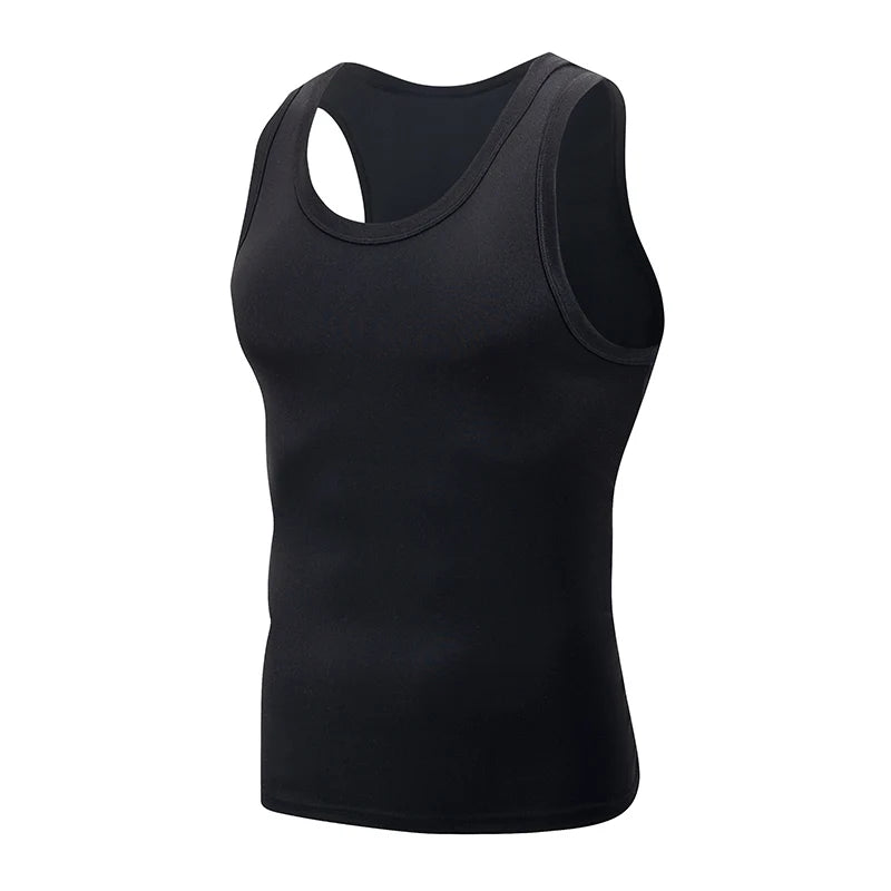 1/3 Piece Men's Classic Four Season Black And White Solid Color Narrow Shoulder Wide Shoulder Vest Comfortable Sportswear