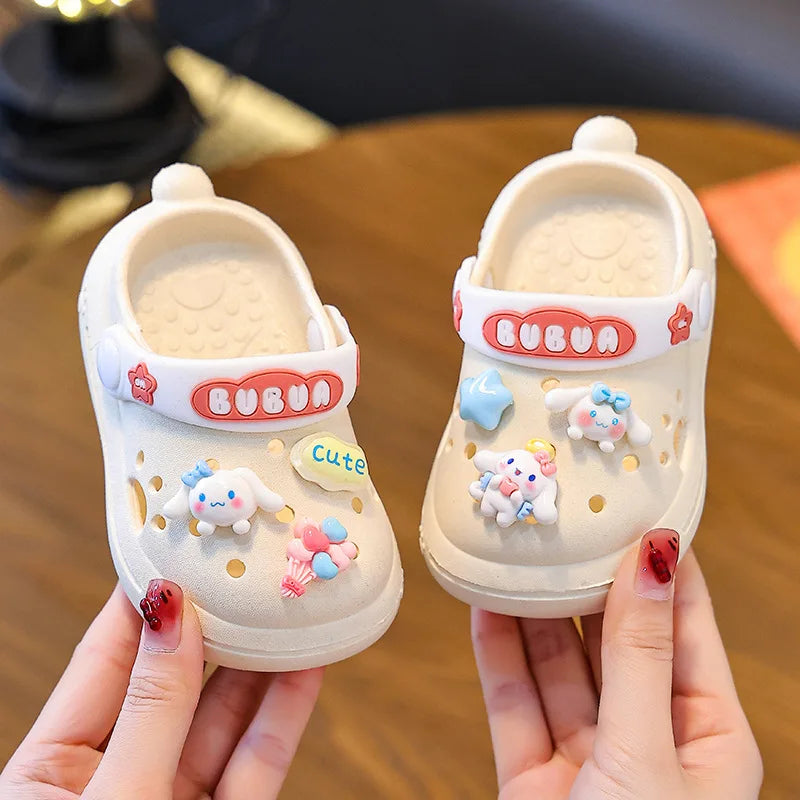 Summer New Baby Slippers Indoor Non-slip Soft Bottom Comfort Fashion Cute Children's Hole Shoes Boys Girls Kid Outdoors Sandals