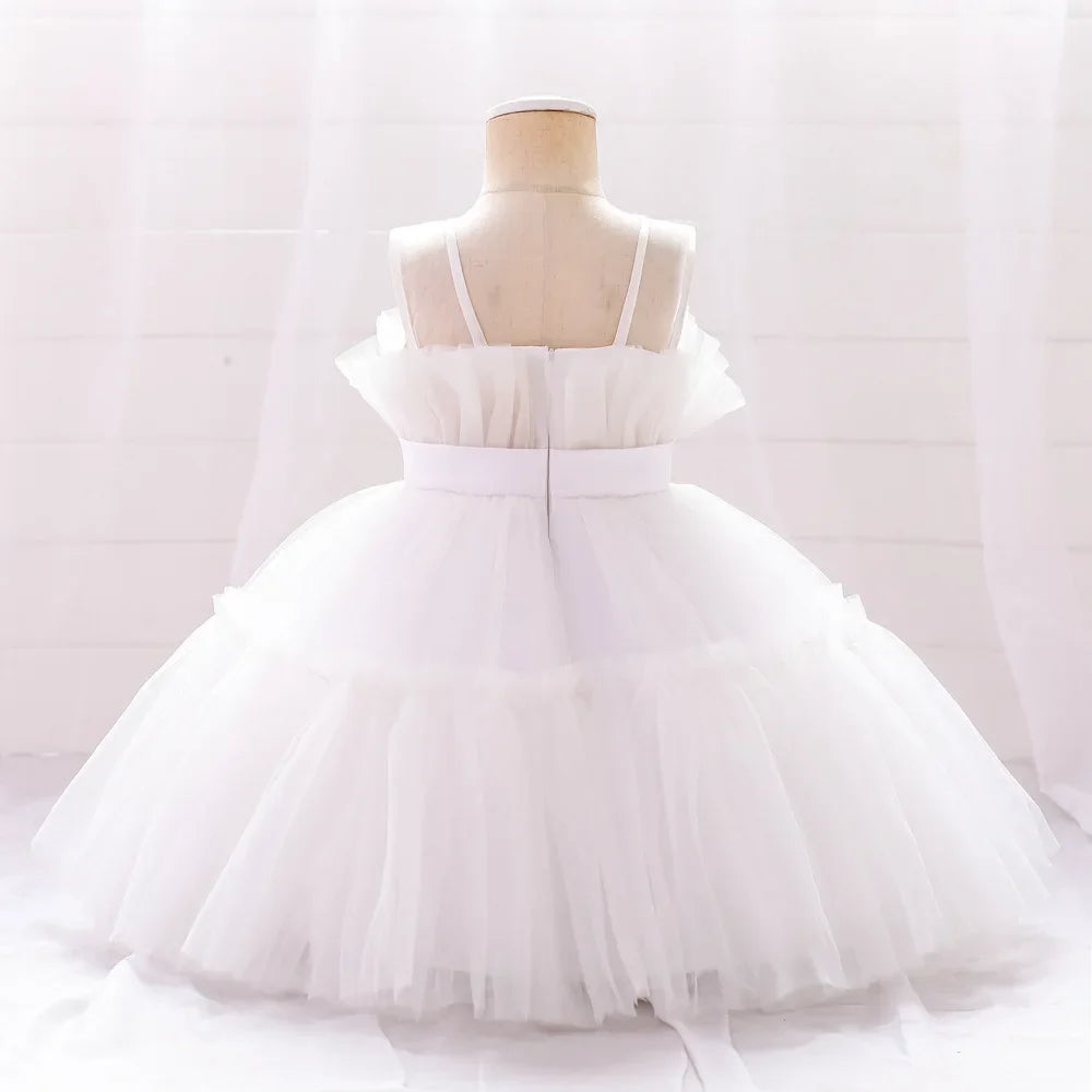 Baby Girls Clothes Toddler Kids Wedding Princess Dress Elegant Birthday Gowns Tulle Bridesmaid Evening Party Christmas Vestidos