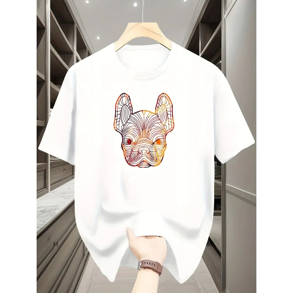 Mens Clothes Tee Shirt Homme Graphic T-Shirts Men Tshirt for Men Ropa Hombre French Matador Print Short Sleeved Round Neck