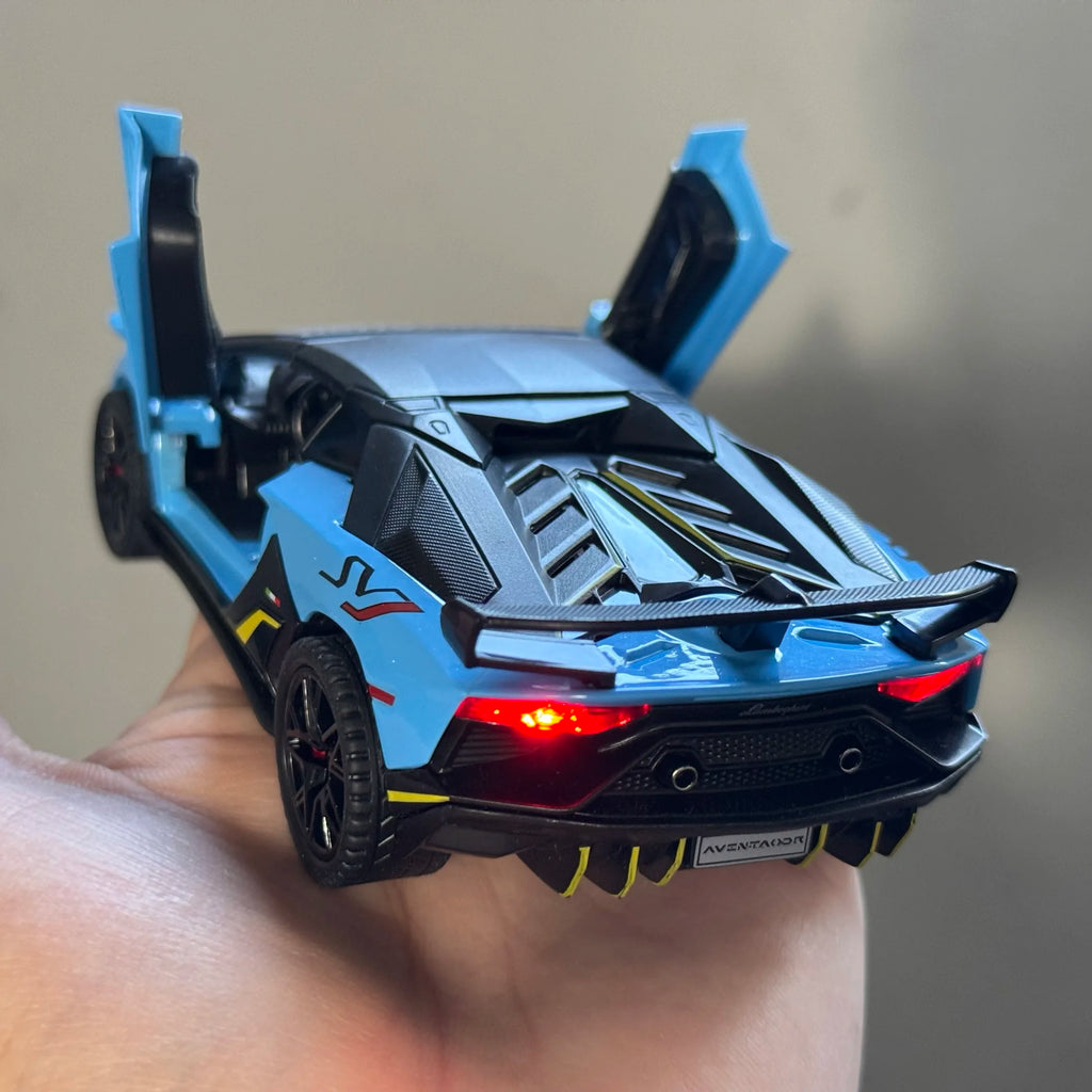1:32 Aventador SVJ 63 Removable Version Super Sports Car Alloy Diecast Model Car Home Trendy Toys Ornaments Christmas Gifts Kids