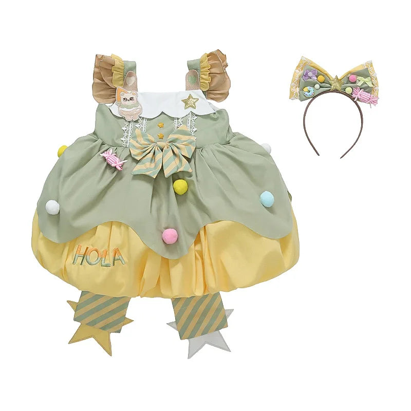 Girls Lolita Dress Summer New Baby Girl Bud Dress Princess Dress Latest Trend Party Wedding Dress Toddler Girl Clothes