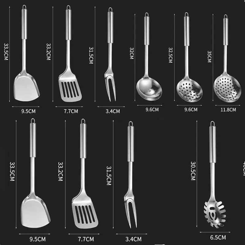 Utensils Dinnerware Cooking Tool Kitchen Gadgets Kitchen Cookware Cooking Utensils Stainless Steel Shovel Soup Spoon Turner