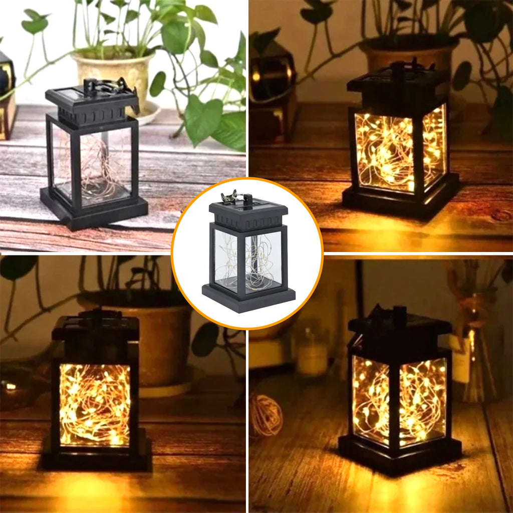 Outdoor Solar Garden Lights Solar Palace Lantern Lawn Landscape Hanging Atmosphere Candle Lamp Floor Yard Garden Decor