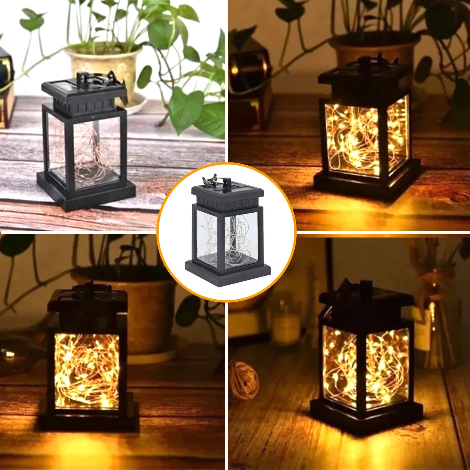 Outdoor Solar Garden Lights Solar Palace Lantern Lawn Landscape Hanging Atmosphere Candle Lamp Floor Yard Garden Decor