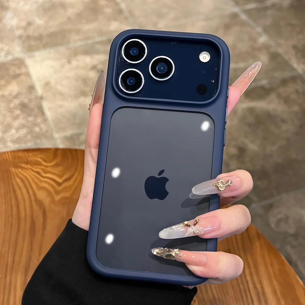 Intelligent Camera Touch Button Crystal Clear Phone Case for iPhone 17 Pro Max 17 Pro 17 Air Transparent Shockproof Cover Funda