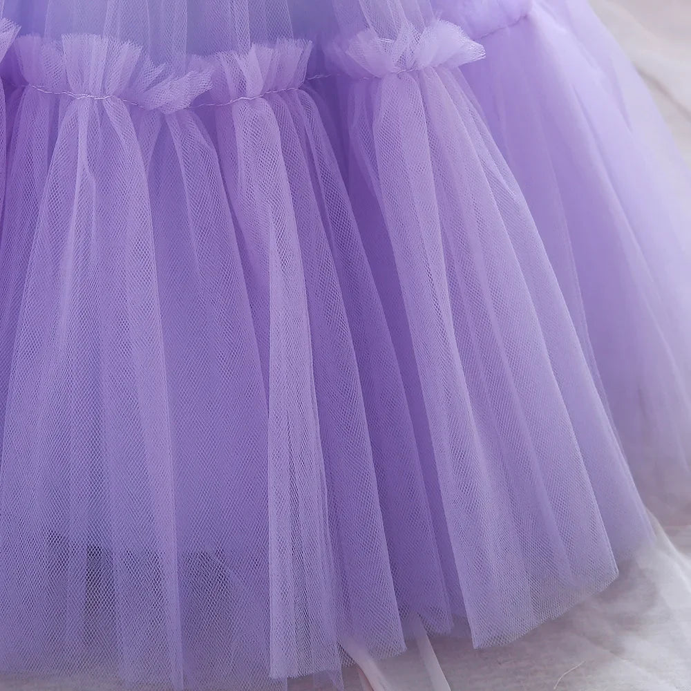 Baby Girls Clothes Toddler Kids Wedding Princess Dress Elegant Birthday Gowns Tulle Bridesmaid Evening Party Christmas Vestidos