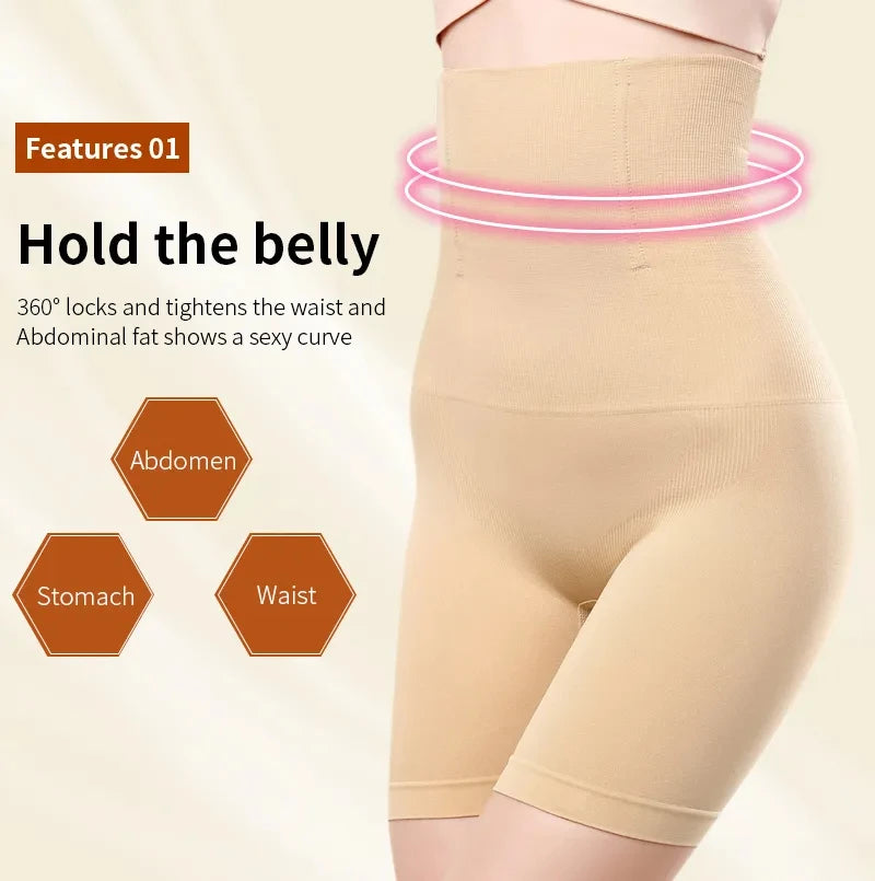 Women's Underwear High Waist Shaping Boyshort Panties Body Shaper Tummy Control Butt Lifting Slimming Shorts Workout Shapewear