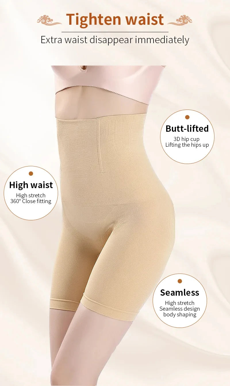 Women's Underwear High Waist Shaping Boyshort Panties Body Shaper Tummy Control Butt Lifting Slimming Shorts Workout Shapewear