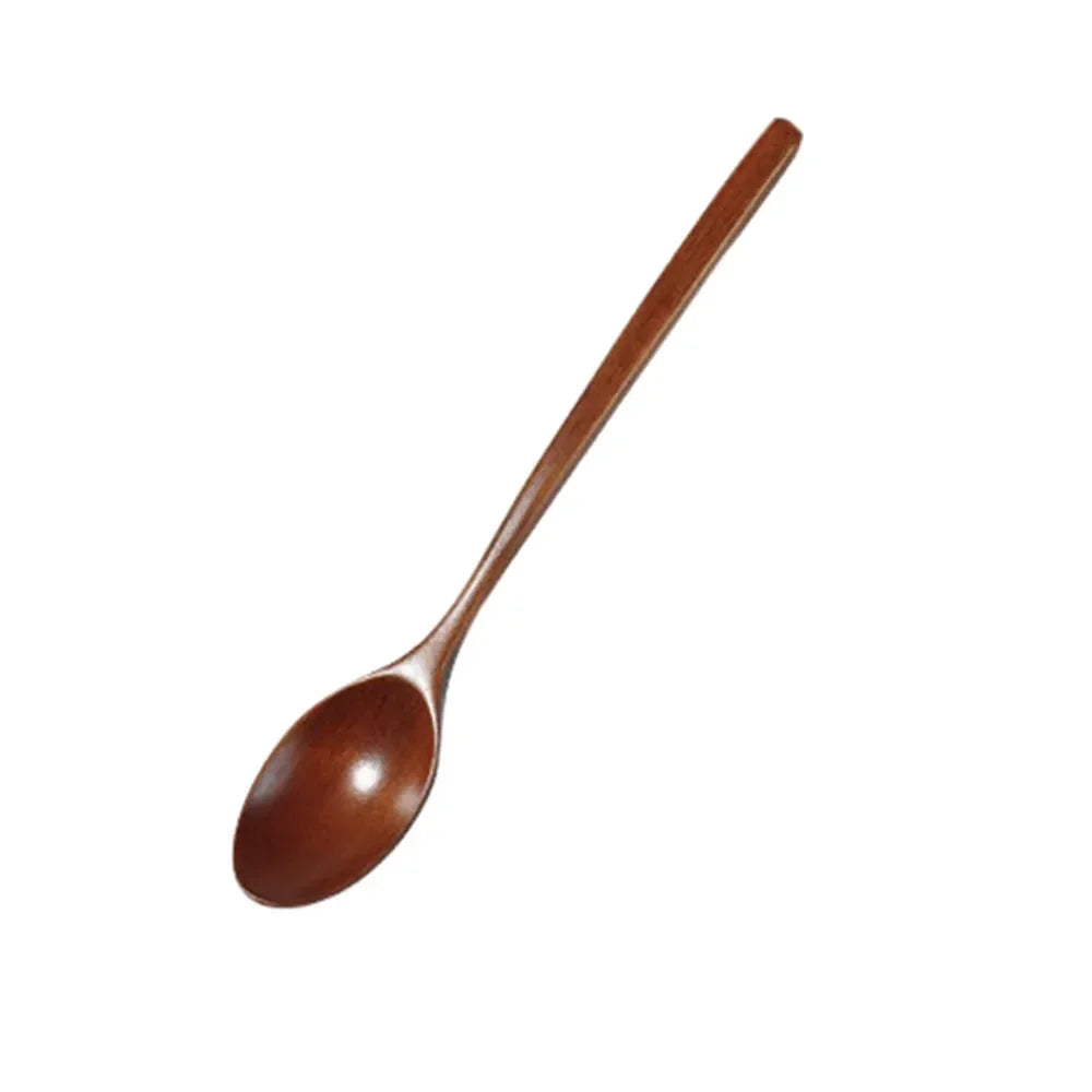 Kitchen Cooking Utensil Tools Wooden Spoon Tableware Soup Tea Spoon Catering Cooking Tool Coffee Soup Teaspoon Honey Spoon