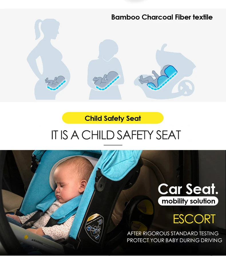 Stroller for baby stroller 3 in 1 stroller with storage basket Light stroller baby cars baby accessories,pram for child car seat