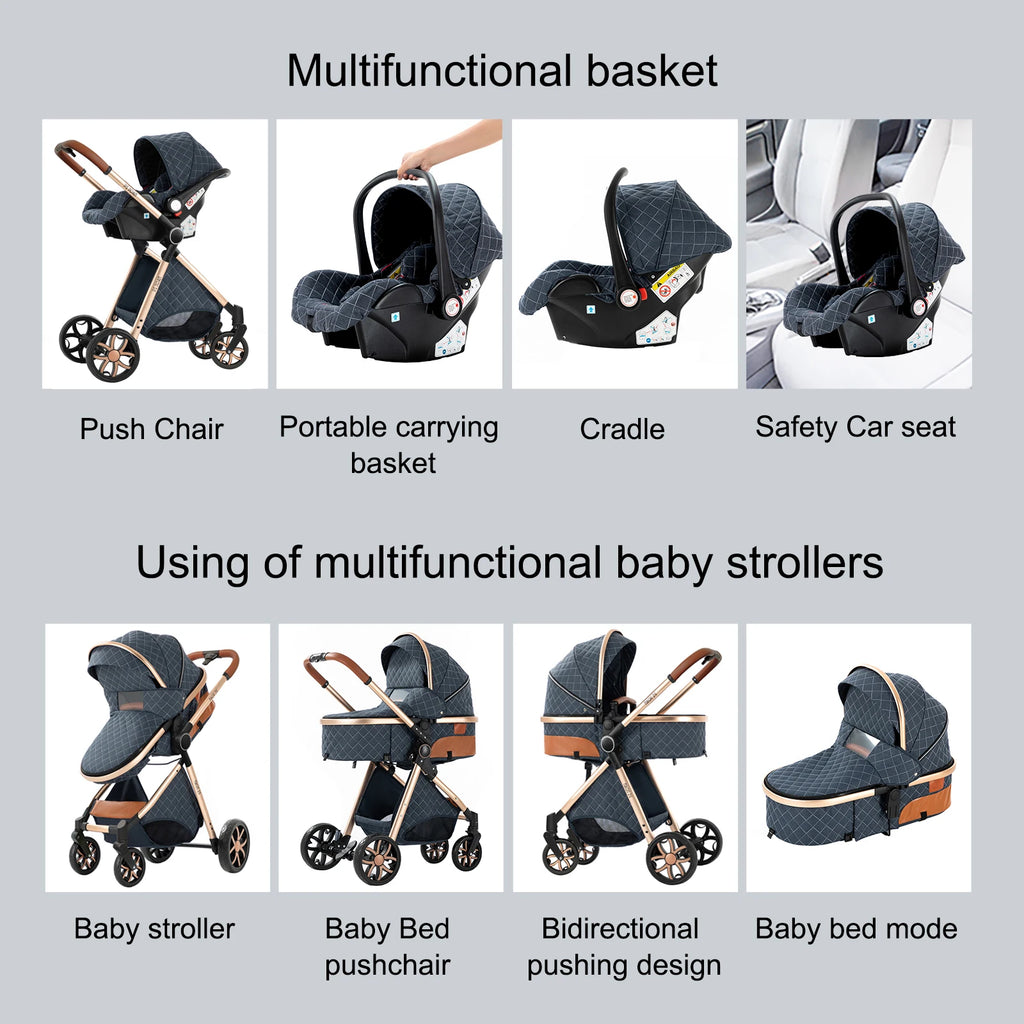 Stroller for baby stroller 3 in 1 stroller with storage basket Light stroller baby cars baby accessories,pram for child car seat