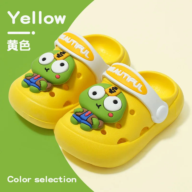 Summer New Baby Slippers Indoor Non-slip Soft Bottom Comfort Fashion Cute Children's Hole Shoes Boys Girls Kid Outdoors Sandals