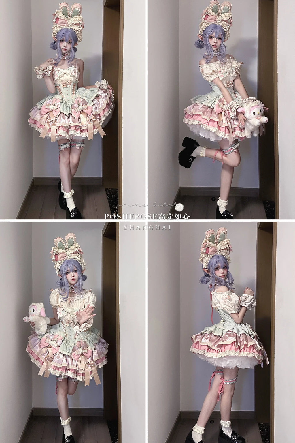 Heavy Industry Elegant Sexy Princess Birthday Dress 3D Big Bow Lace Edge Lace-up Slim Sweet Kawaii Lolita Ball Gown Dress Women