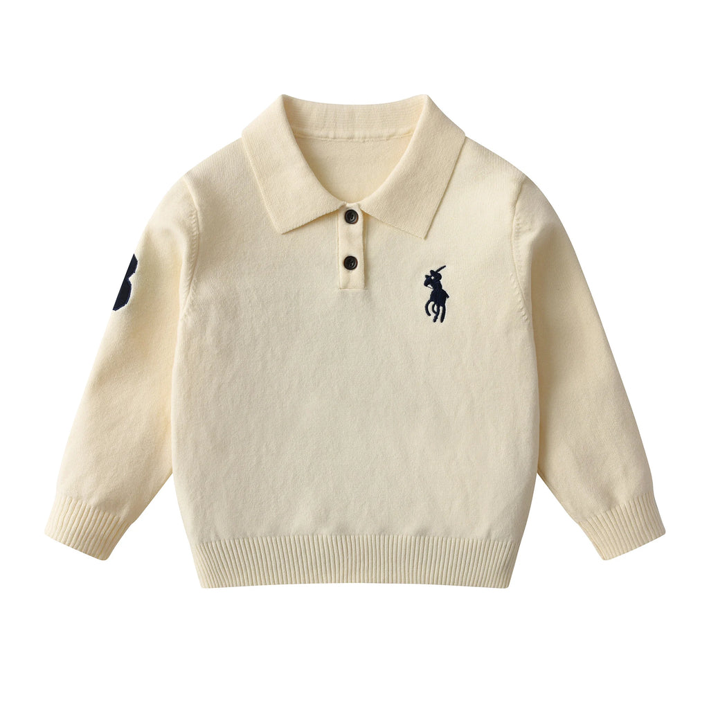 Kids Sweatshirt - Soft Cotton Long Sleeve Button Front Cardigan for Children Boys & Girls (Autumn and Winter Style)